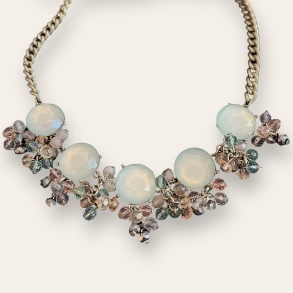 J. Crew Statement Necklace with Pastel Beads
